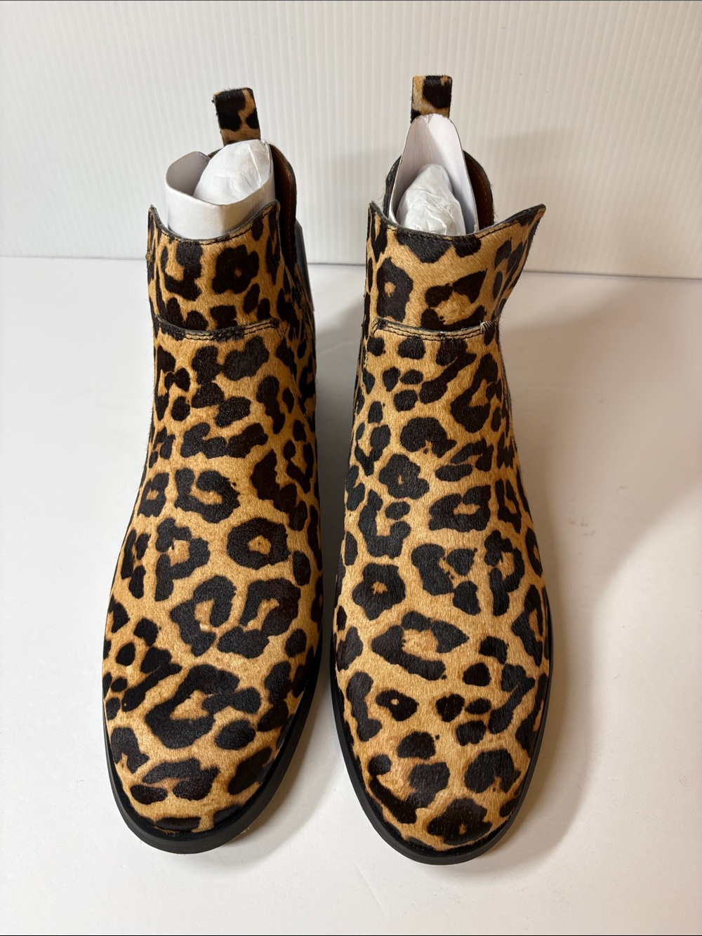 Franco Sarto Bernie2, Camel Hair Leopard Print Booties size 8M